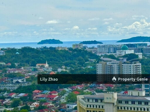 Jesselton Twin Tower A High end Condo for Rent, Level 25th, 3Bed 2Bath, Fully Furnished, 1 Car Park, Kota Kinabalu, Sabah