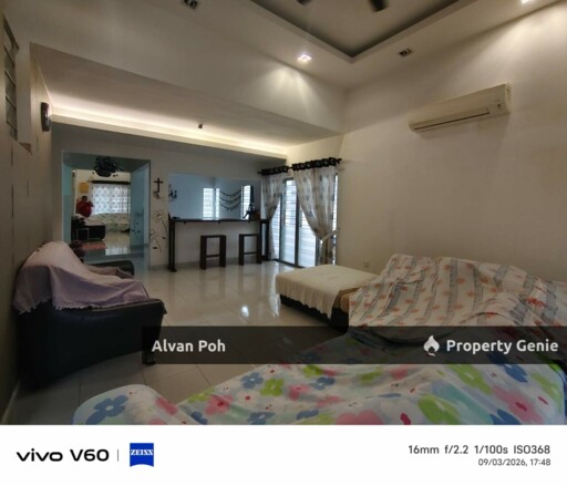 Freehold Double Storey Endlot With Fully Furnished
