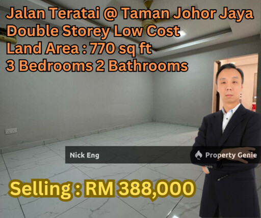 Taman Johor Jaya Jalan Teratai Double Storey Low Cost ( Fully Renovated )