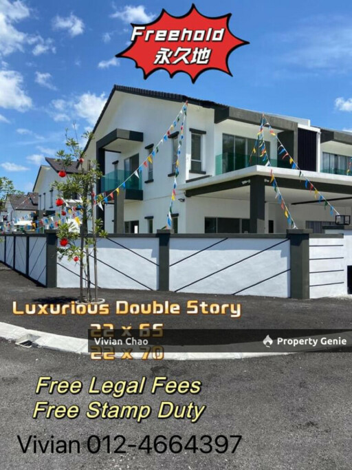 Low Density Freehold Double Storey Terrace @ Klebang