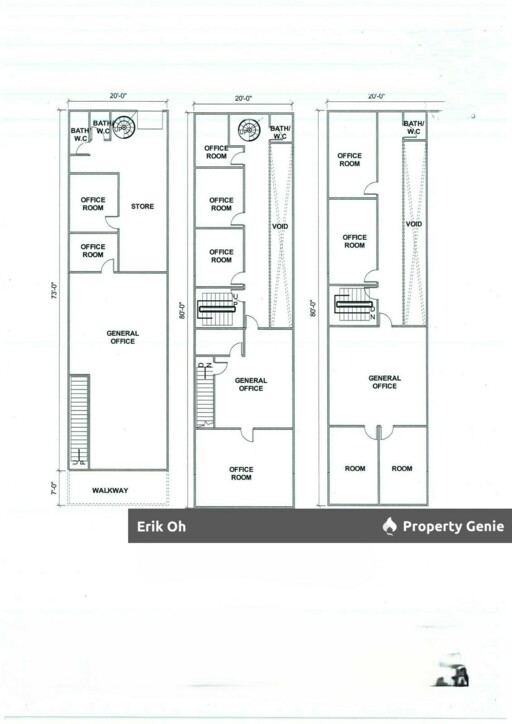 Jalan Besar Jerantut Pahang 3 Storey Shophouse for Sale Facing Main Road (Intermediate Unit)