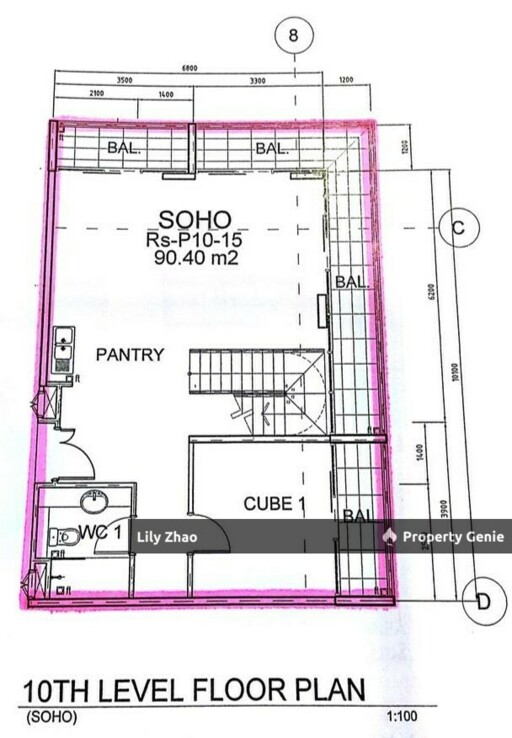 Penthouse Duplex Sea View for Sale Corner Lot, 1,586 sf, Renovated @ Riverson, Kota Kinabalu City Centre