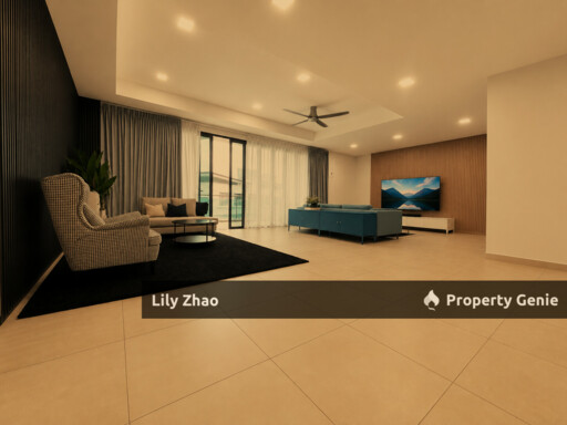 3-Storey Semi-Detached Luxury House for Rent, 4Bed 5Bath, Exclusive Unit, Gated & Guarded, Likas, Kota Kinabalu.