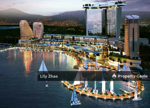 Jesselton Quay Airbnb Soho Suites for Rent, Fully Furnished 2Bed 1Bath, Kota Kinabalu City Centre, Sabah