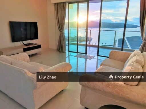 High End Condo with Private Lift For Rent, Full Sea View, 3+3 Rooms, 5 Bath, 2,450 Sqft, The Peak Vista, Kota Kinabalu City