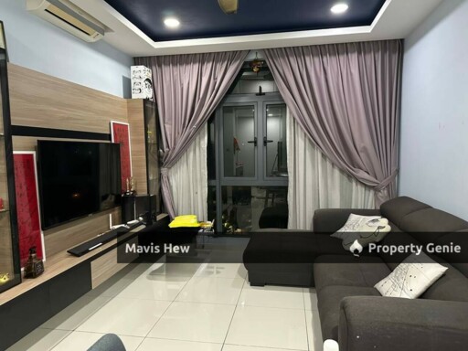 For Rent, Crescent Bay Suites @Bayu Puteri, Near Ciq, 2 Carpark, Fully Furnished