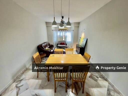 Freehold, Renovated, Extended, Fully Furnished & 1 Parking | Pesona Villa Apartment Taman Melawati Kuala Lumpur