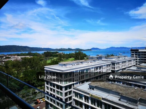 Penthouse Duplex Sea View for Sale Corner Lot, 1,586 sf, Renovated @ Riverson, Kota Kinabalu City Centre