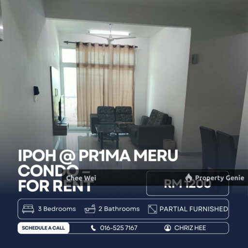 📍IPOH @ Prima Meru Condo For Rent