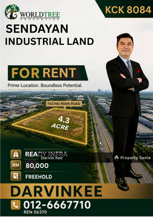 SENDAYAN TECH VALLEY INDUSTRIAL LAND FOR RENT