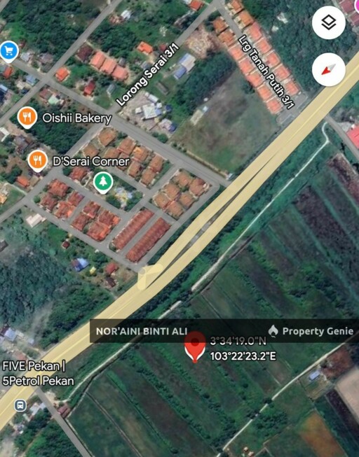 Tanah Tepi Jalan Utama Kuantan Pekan