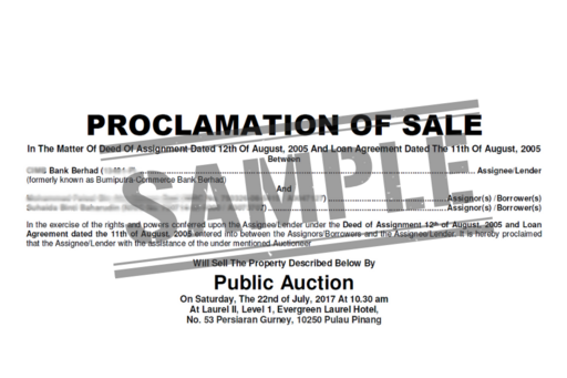 What Is the Proclamation of Sale (POS) and Why It Matters in Malaysia