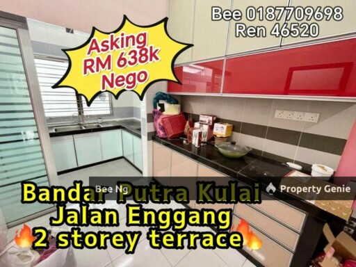 Bandar Putra Kulai /Jalan Enggang/2 storey terrace