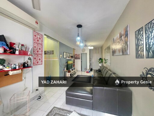 Taman Bukit Pelangi Apartment, Subang Jaya | RM310K - Extended Kitchen, Easy Access to Highway & Partial Furnished