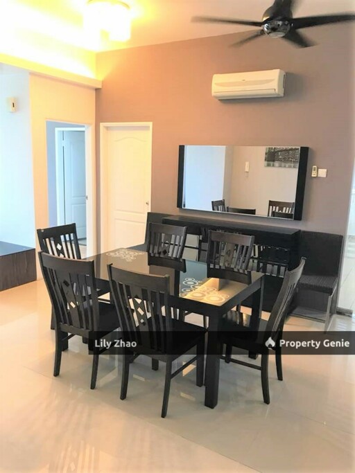 Jesselton Condo for Rent, 1,600 Sq ft, 9th Floor Fully Furnished 3Bed 3Bath, Near QE2, Luyang, Kota Kinabalu