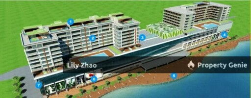 Oceanus Waterfront Shopping Mall Retail Shop 675 Sf @ Concourse Level for Rent