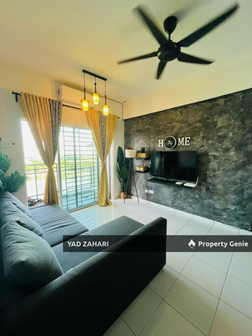 Pangsapuri Damai, Shah Alam | RM3350K - Below MV, Semi Furnished, Balcony Unblocking View & Facing Lake Sunset View
