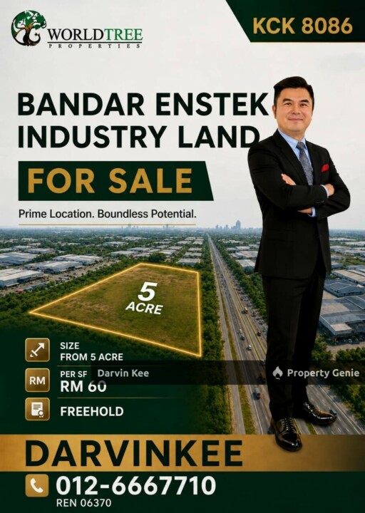 BANDAR ENSTEK MEDIUM INDUSTRIAL LAND FOR SALE
