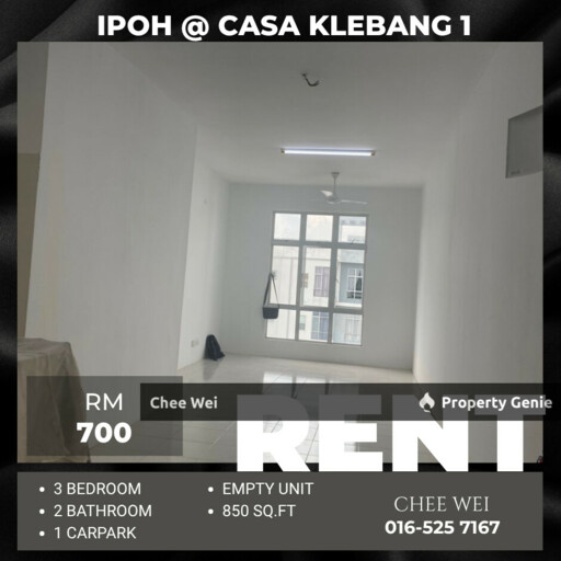 📍IPOH @ Casa Klebang 1 For Rent