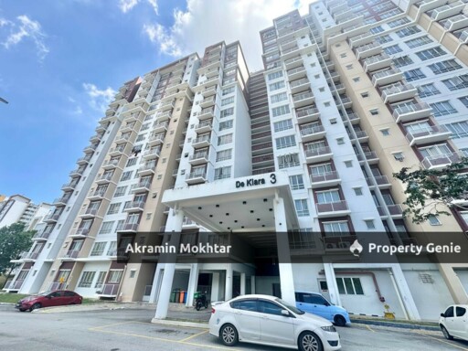 Freehold, Partially Furnished & 2 Parking | Pangsapuri De Kiara Setia Alam