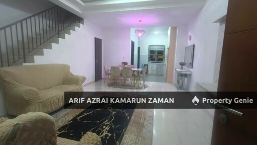 [Fully Furnished] Double Storey House at Taman Semarak Warisan, Sepang | 4R3B | RM1,800 Monthly