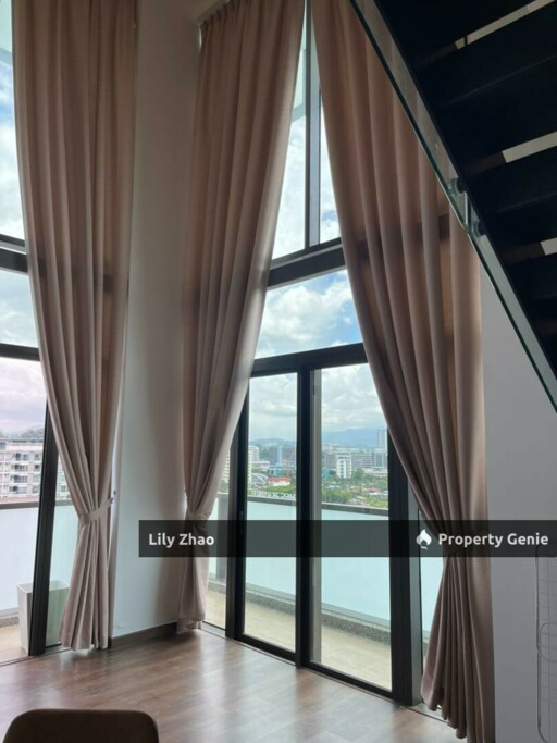 Penthouse Duplex Sea View for Sale Corner Lot, 1,586 sf, Renovated @ Riverson, Kota Kinabalu City Centre
