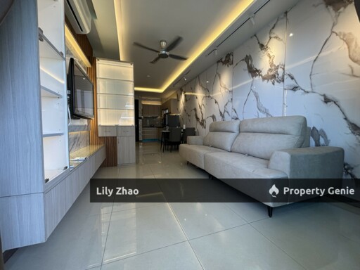 Jesselton Twin Towers B 13th Floor, High End Condo for Rent, 2Bed 2Bath, 832 sf, Near QE2, Jalan Lintas, Kota Kinabalu City