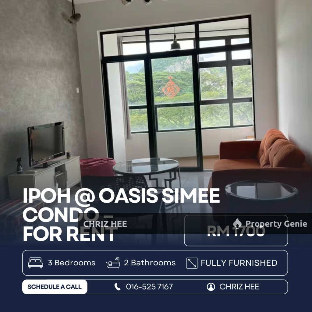 📍IPOH @ OASIS Condo Simee For Rent