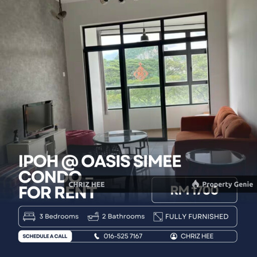 📍IPOH @ OASIS Condo Simee For Rent