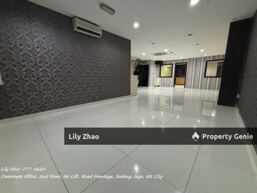2nd Floor Corporate Office for Rent, Ready & Renovated, Partially Furnished, Sadong Jaya, Kota Kinabalu City Centre, Sabah