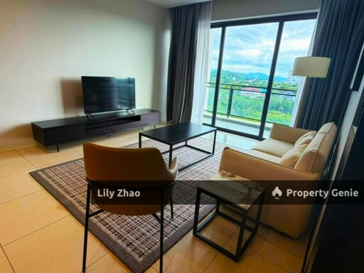 Jesselton Twin Towers A, 12th Floor, High End Condo for Rent, 3Bed 2Bath, 1,357 sf, Near QE2, Jalan Lintas, Kota Kinabalu City