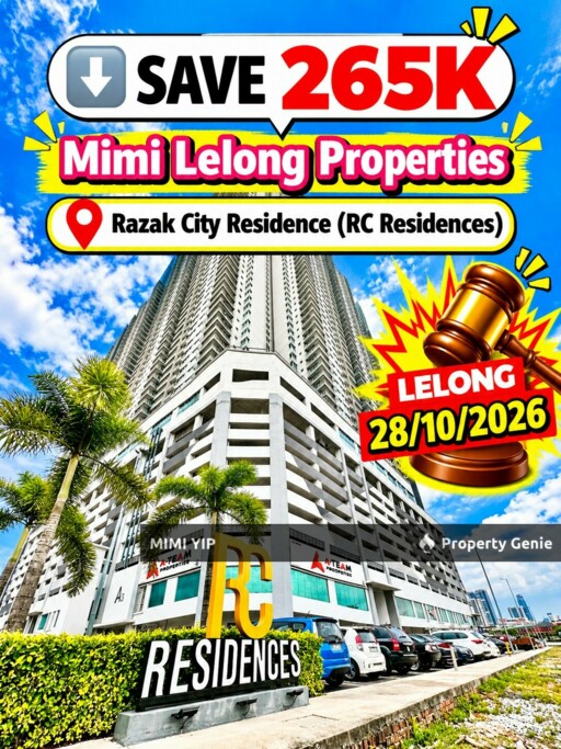 Bank Lelong ‼️ RC Residences, Sungai Besi  — SAVE APPROX. RM265K ‼️
