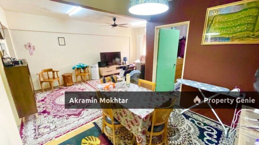 FREEHOLD, RENOVATED & FULLY FURNISHED | Pangsapuri Bukit Baru Keramat Kuala Lumpur