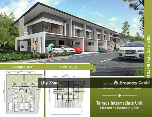 Gated Guarded 2 Storey Terrace House in Park Residence, Sugud, Donggongon for Sale | Near Megalong and ITCC Malls