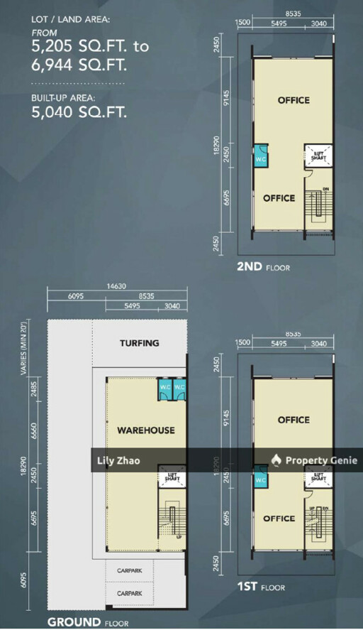 ANGCO Industrial Park 3-Storey Semi-D Warehouse cum Office for Sale, OC Obtained with Road Frontage