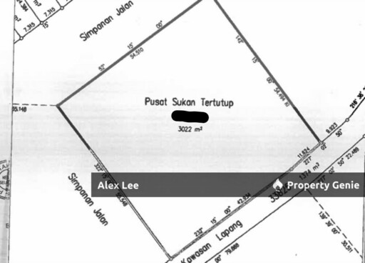 Pickleball Badminton Court Sport Center Land For Sale with Flat Land and Had Approve to do Sport Centre