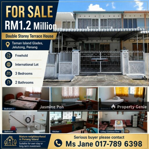 Taman Island Glades, Jelutong, Penang For Sale