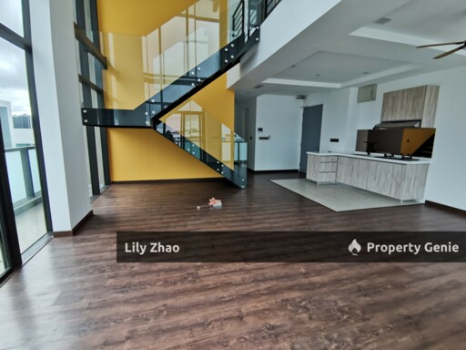 Penthouse Duplex Sea View for Sale Corner Lot, 1,586 sf, Renovated @ Riverson, Kota Kinabalu City Centre