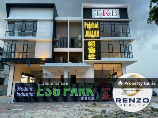ESG Factory 2ty/3sty Semi D for Sale, Gated Industrial Park in Menglembu Impiana Adril, Ipoh
