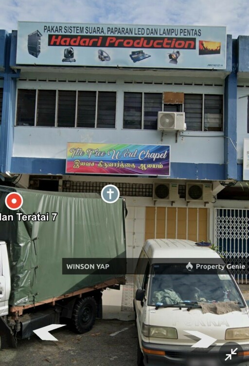 2 storey Shoplot Johor Jaya JB Ground Floor For Rent Facing Inside