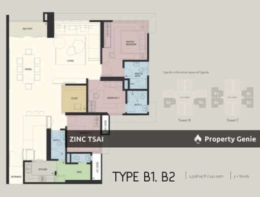 Infiniti 3 Residences {Save RM 88,000} 9 mins Walk to LRT Sri Rampai