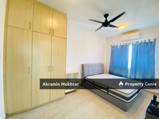 CORNER UNIT, PARTIALLY FURNISHED & 2 PARKING | PANGSAPURI PUTRA, TAMAN PUTRA IMPIAN, BANDAR SERI PUTRA, KAJANG