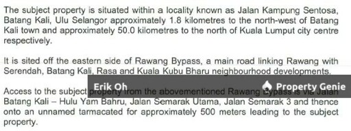 Batang Kali Ulu Selangor Agricultural Land for Sale
