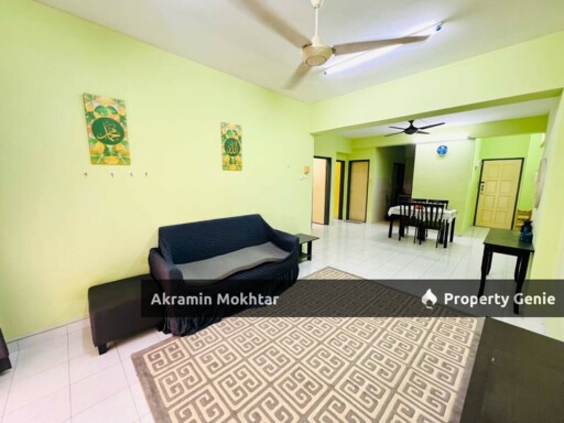 Freehold, Low Level, Fully Furnished & 1 Parking | Plaza Indah Apartment Taman Sepakat Indah Kajang
