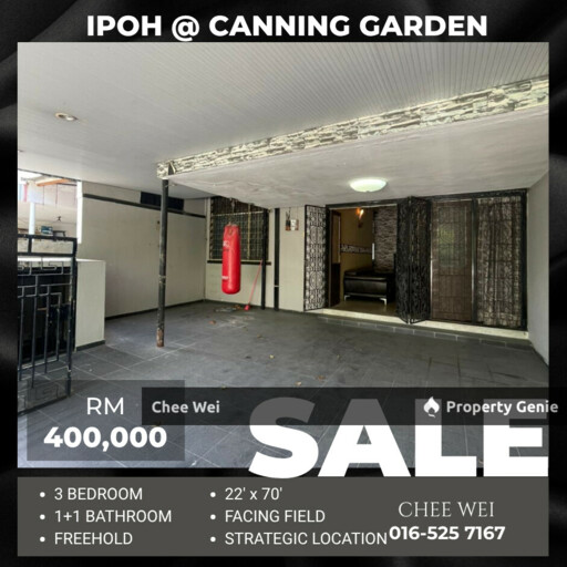 📍IPOH Canning Garden Single Storey House For Sale