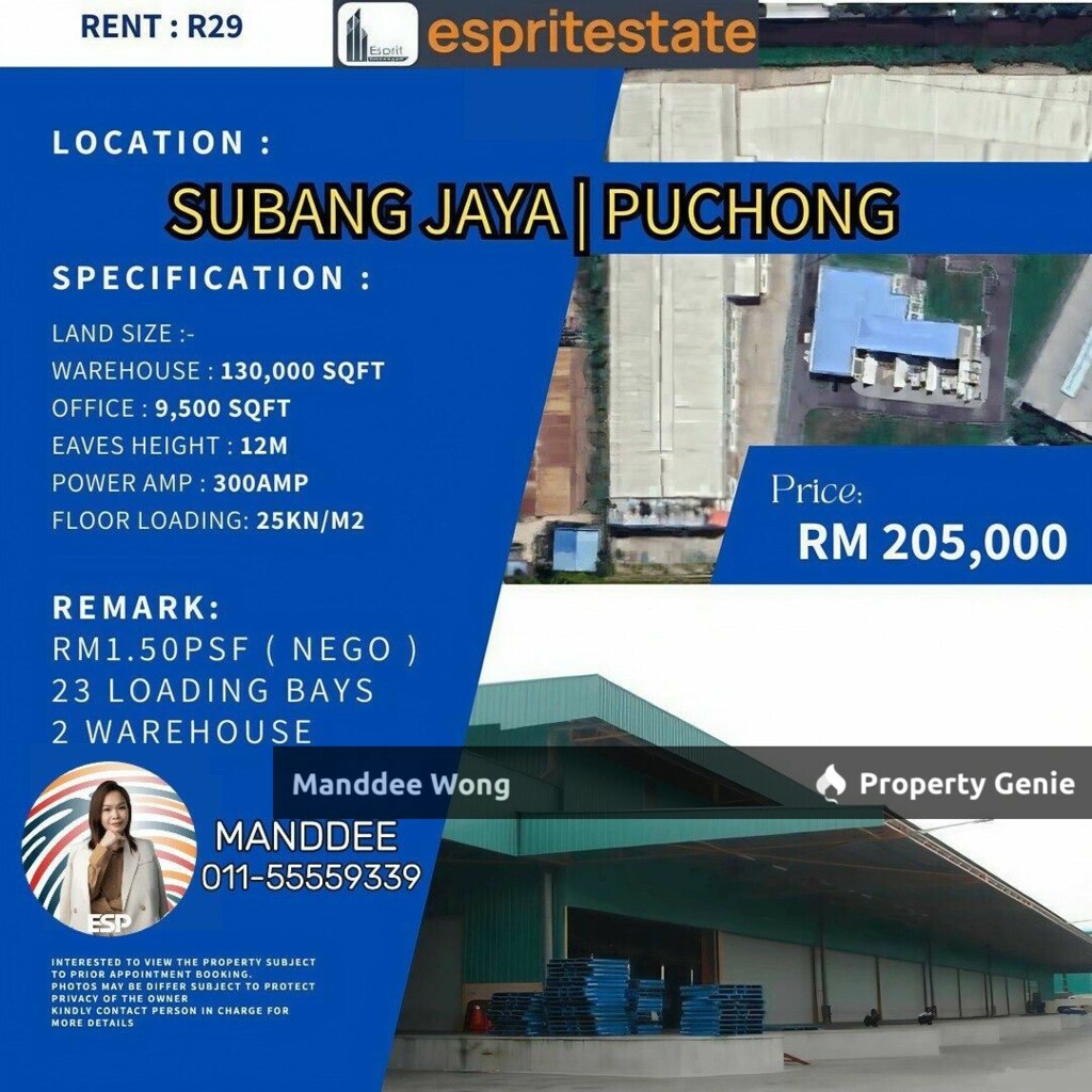 WTR/Subang Jaya/130,000 SQFT/205,000