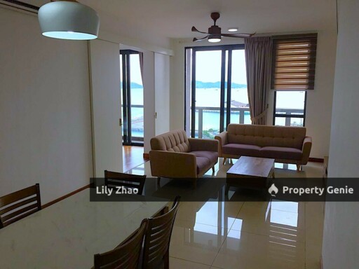 Jesselton Residence Condo for Rent Sea View 3Bed 3Bath, Cozy Fully Furnished, near Suria Mall Kota Kinabalu City Centre