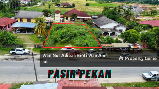 UNTUK DISEWA TANAH LUAS TEPI JALAN UTAMA KG KUTAN HILIR WAKAF BHARU KELANTAN