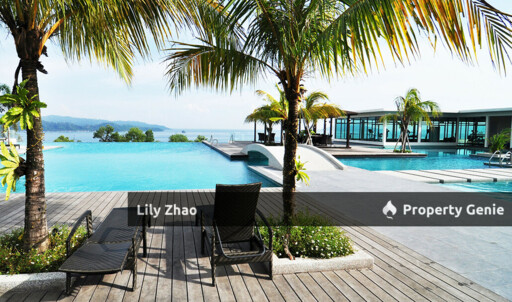High End Condo with Private Lift For Rent, Full Sea View, 3+3 Rooms, 5 Bath, 2,450 Sqft, The Peak Vista, Kota Kinabalu City