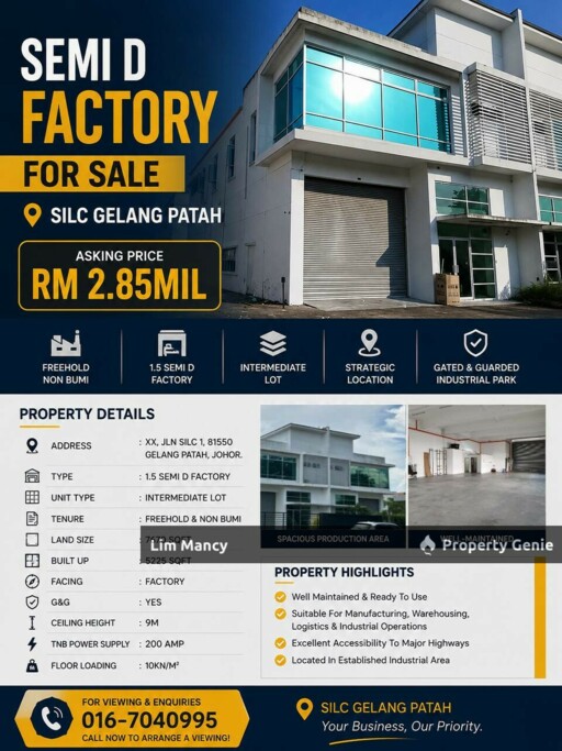 SILC Gelang Patah Light Industrial Factory